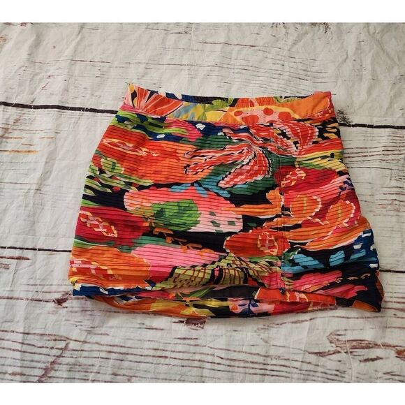 Rococo Sand Tropical Mini Skirt Size Small - Picture 2 of 6